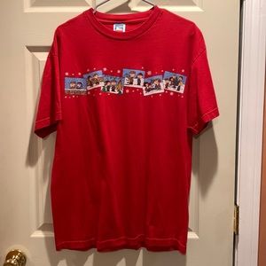 Vintage Men's Large Peanuts Charlie Brown Holiday Shirt